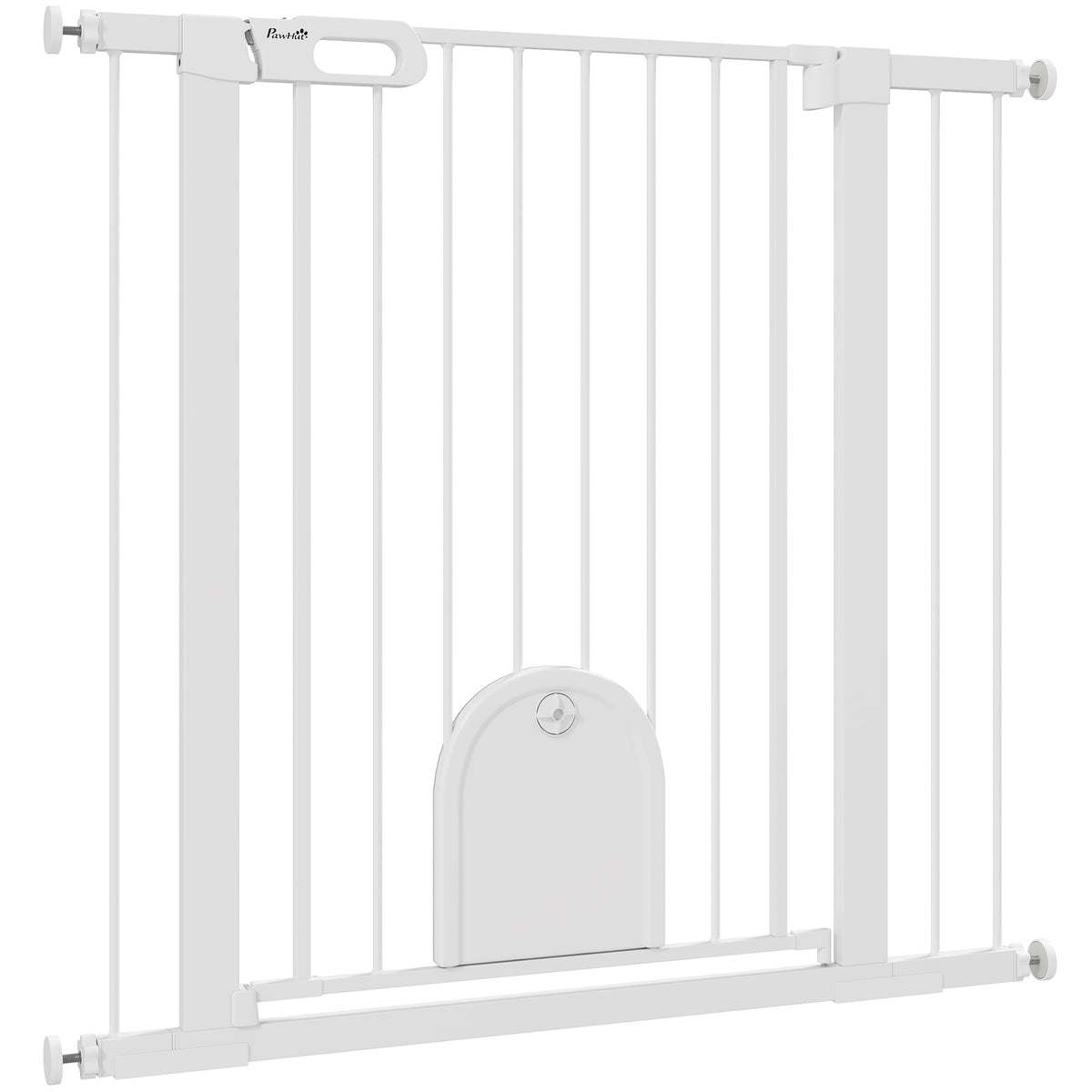 30"-52" Extra Wide Pet Gate Barrier with Small Door, 30"H Dog Gate with Safety Gate Barrier – view 4