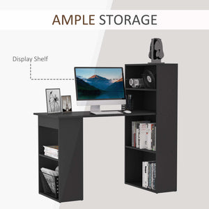 Modern Computer Desk with Storage Shelves, 47" Writing Table Workstation with Bookshelf for Home Office – view 5