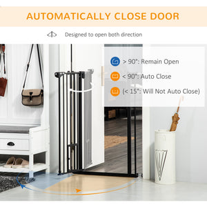 41" Easy Open Indoor Dog Gates for Doorways, House, Stair - Black – view 18