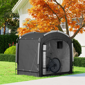 Bike Storage Shed Tent, Portable and Waterproof with 210D Oxford Fabric and Carry Bag for 3-4 Bicycles – view 7