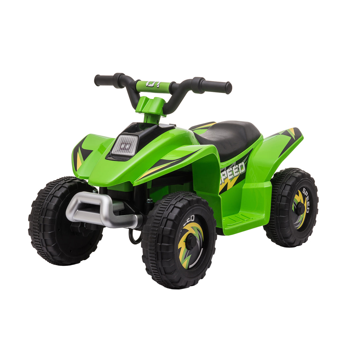 Aosom Kids Ride on ATV, 6V Battery Powered Quad Car with Forward, Reverse Switch, for Boys Girls 18-36 Months
