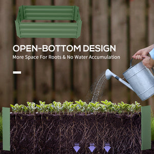 39" x 39" x 12" Set of 2 Raised Garden Bed, Elevated Planter Box with Galvanized Steel Frame for Growing – view 25