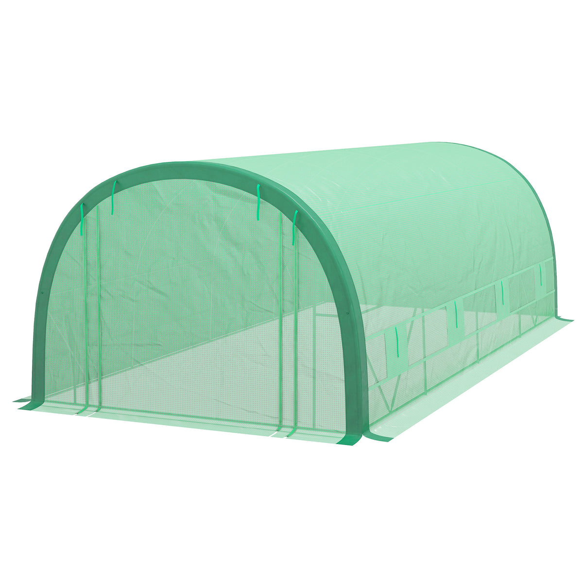 19.5' x 10' x 6.5' Upgraded Tunnel Greenhouse Green House with Mesh Door and Windows