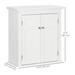 Bathroom Cabinet, Medicine Cabinet, Over Toilet Storage Cabinet with Adjustable Shelves for Entryway, White