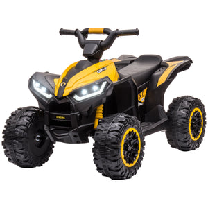 Aosom Kids 4 Wheeler Quad with Music, Headlights, High & Low Speed, Kids ATV for 3-5 Years Old Boys & Girl