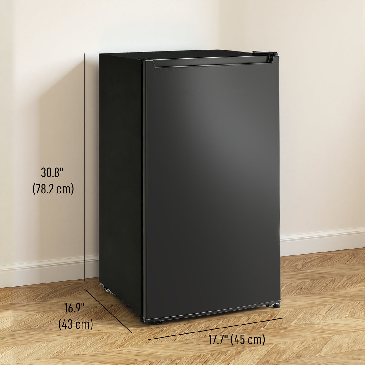 1.1 Cu. Ft. Mini Freezer, Compact Upright Freezer with Reversible Door, Removable Shelf – view 44