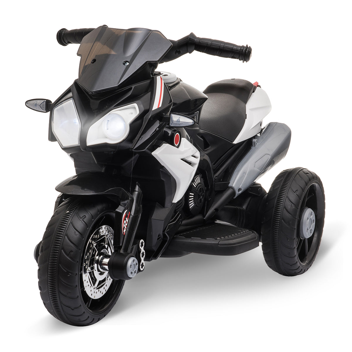 Qaba Kids Electric Motorcycle Ride-On Toy with 3 Wheels, Music, Horn, Lights