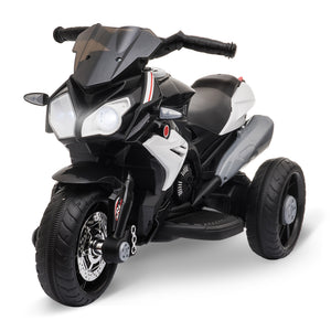 Qaba Kids Electric Motorcycle Ride-On Toy with 3 Wheels, Music, Horn, Lights