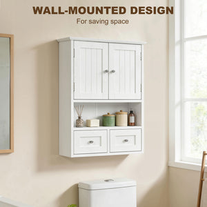 Bathroom Wall Cabinet, Medicine Cabinet, Over Toilet Storage Cabinet with Shelf and Drawers for Hallway – view 7
