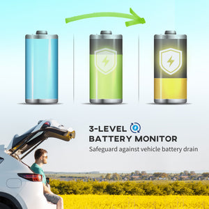 12 Volt Car Refrigerator, 17QT Car Fridge Electric Cooler, 12/24V DC and 100-240V AC, -4℉-50℉, Portable Refrigerator