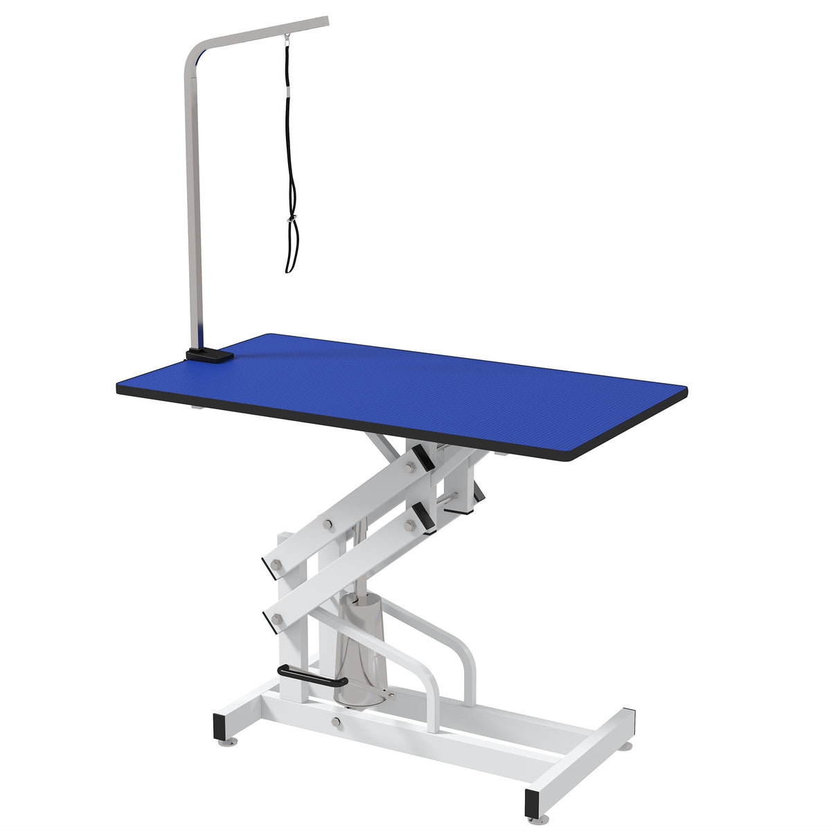 Pet Grooming Table, Height Adjustable Dog Grooming Table with Arm, Noose and Non-Slip Grooming Table, Black