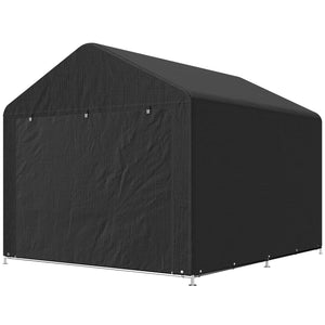 6.6' x 7.8' Portable Shed, Waterproof Bike Tent with Roll-up Zipper Door and Reinforced Galvanised Steel