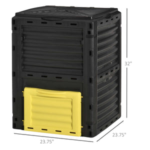 Garden Compost Bin Large Outdoor Compost Container 80 Gallon Fast Creation of Fertile Soil Aerating Compost – view 16