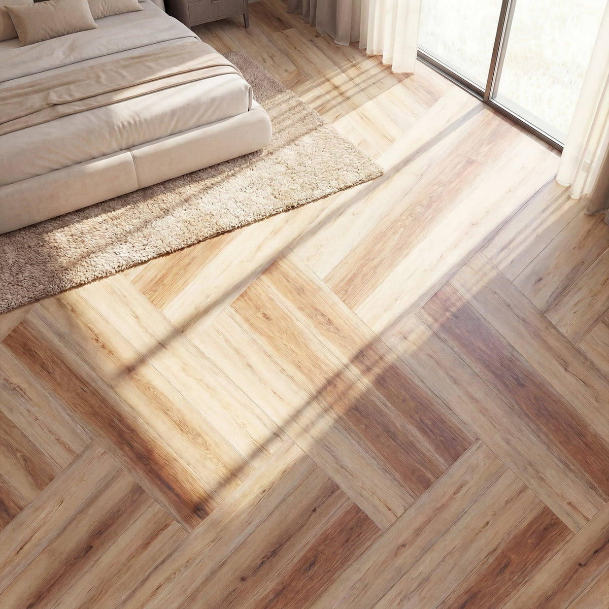 Floor Tile Vinyl Flooring Waterproof Vinyl Plank Flooring-Brown view 3