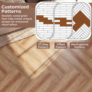 Floor Tile Vinyl Flooring Waterproof Vinyl Plank Flooring-Brown view 8