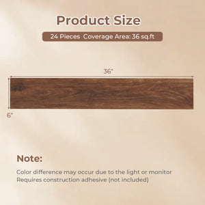 Floor Tile Vinyl Flooring Waterproof Vinyl Plank Flooring-Brown view 4