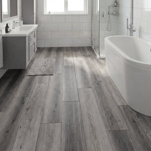 Floor Tile Vinyl Flooring Waterproof Vinyl Plank Flooring-Gray view 2