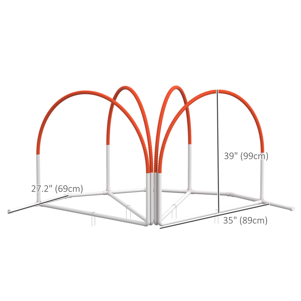 Dog Agility Kit Pet Obstacle Course Training Equipment Outdoor with Weave Poles, Carry Bag, Black – view 9