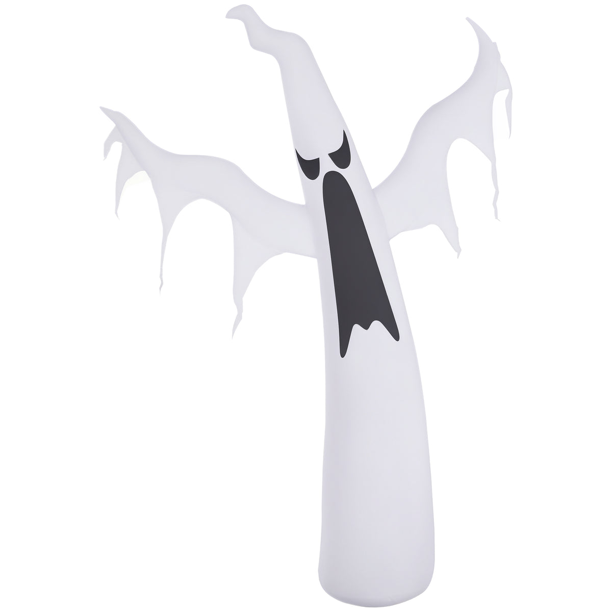 6FT Tall Halloween Inflatable White Ghost, Outdoor Blow Up Yard Decoration with LED Lights for Garden, Lawn, Party, Holiday