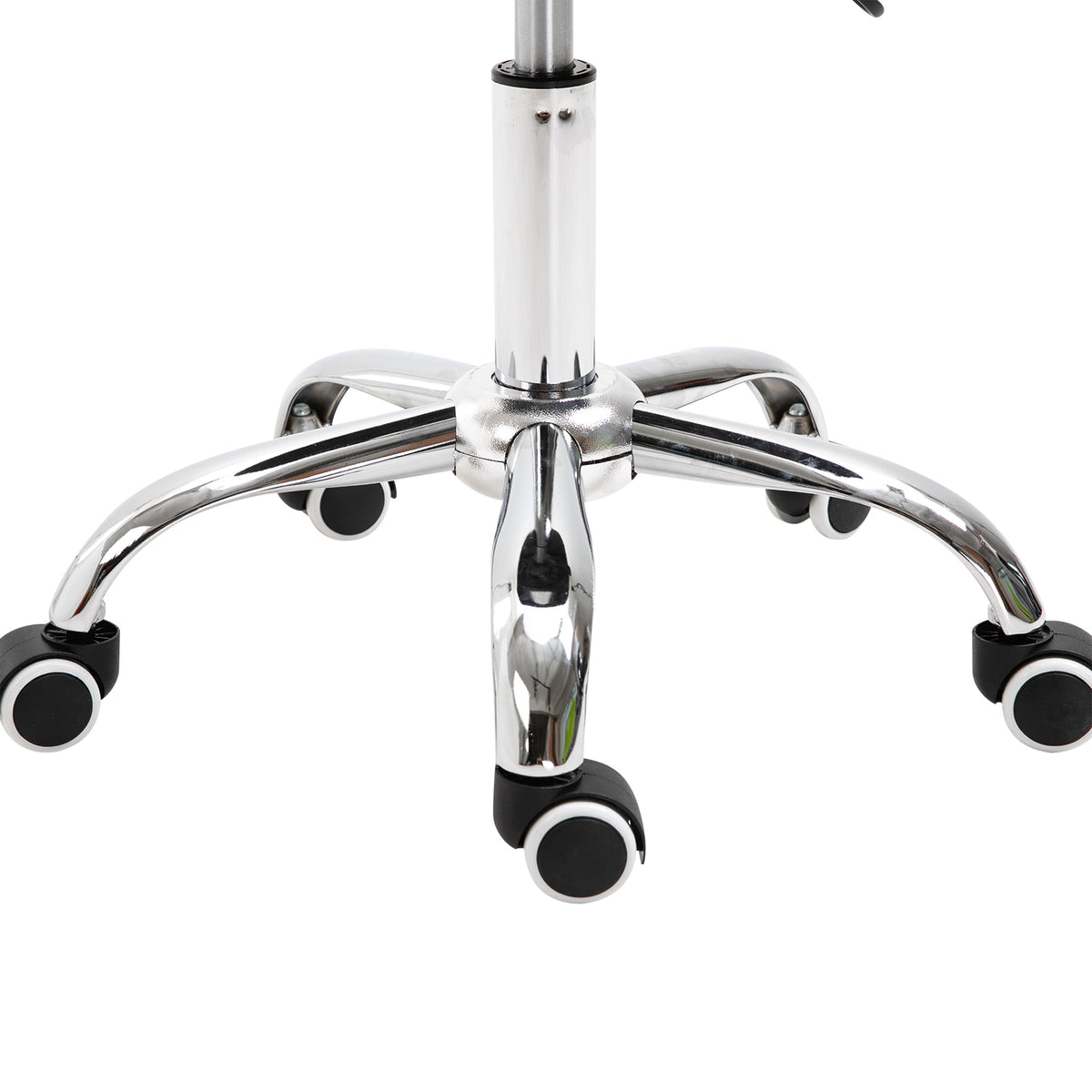 Adjustable Hydraulic Rolling Salon Stool Swivel Saddle Chair Spa Beauty Seat PU Leather,  Black