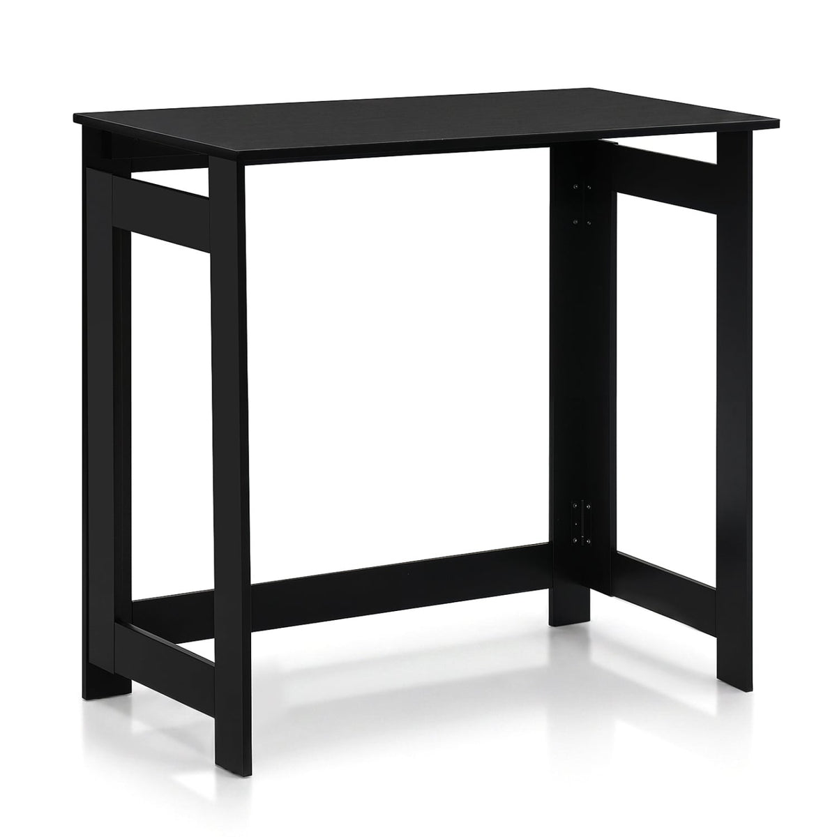Folding Console Table with Foldable Legs-Black