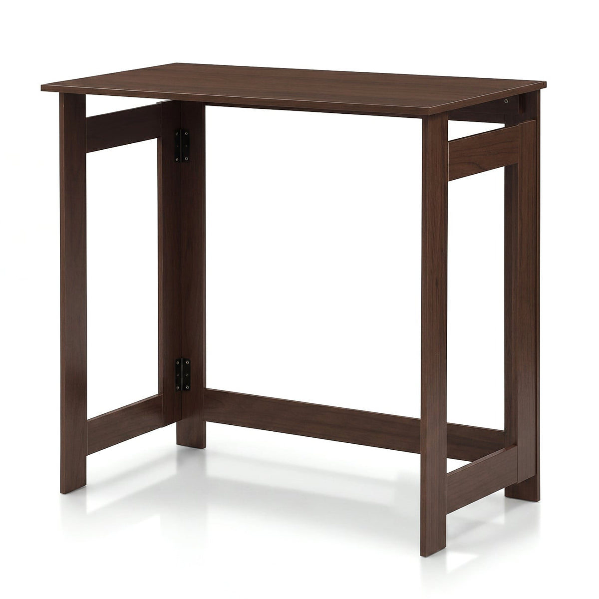 Folding Console Table with Foldable Legs-Brown view 4