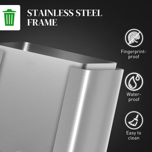 2x5.3 gal (2x20 L) Garbage Bin, Stainless Steel Garbage Can with Soft-Close Lid and Removable Inner – view 13