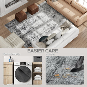 Area Rug for Living Room 5x7, Modern Abstract Machine Washable Rug, Non-Slip Carpet for Bedroom – view 18