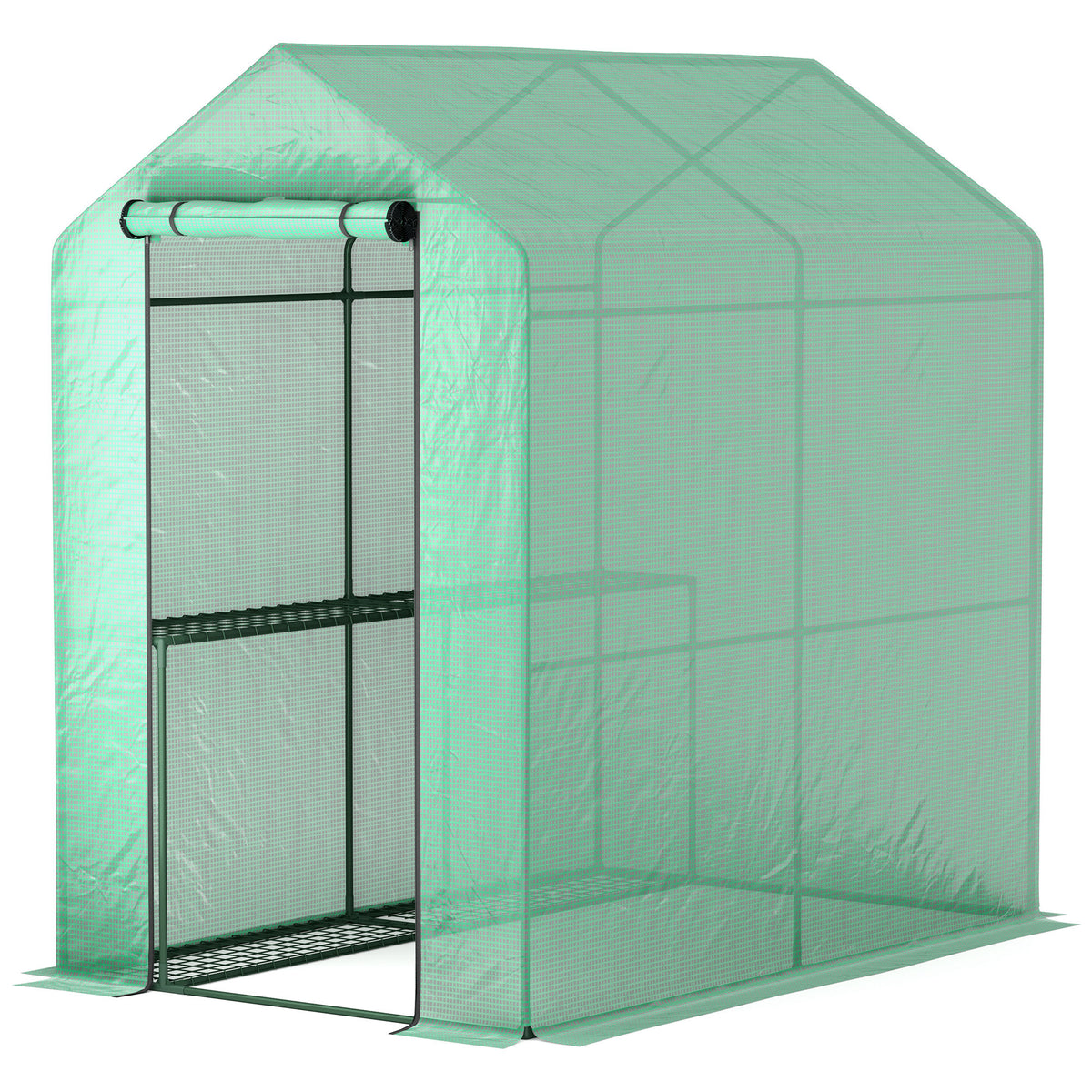 73" x 47" x 75" Walk-in Greenhouse Outdoor Portable Plant Flower Growth Warm House Garden Tunnel Shed – view 8