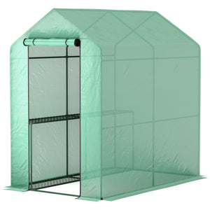73" x 47" x 75" Walk-in Greenhouse Outdoor Portable Plant Flower Growth Warm House Garden Tunnel Shed – view 8