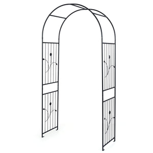 Garden Arch 87 Inches Tall Heavy Duty Metal Arbor Trellis Archway for Climbing Plants