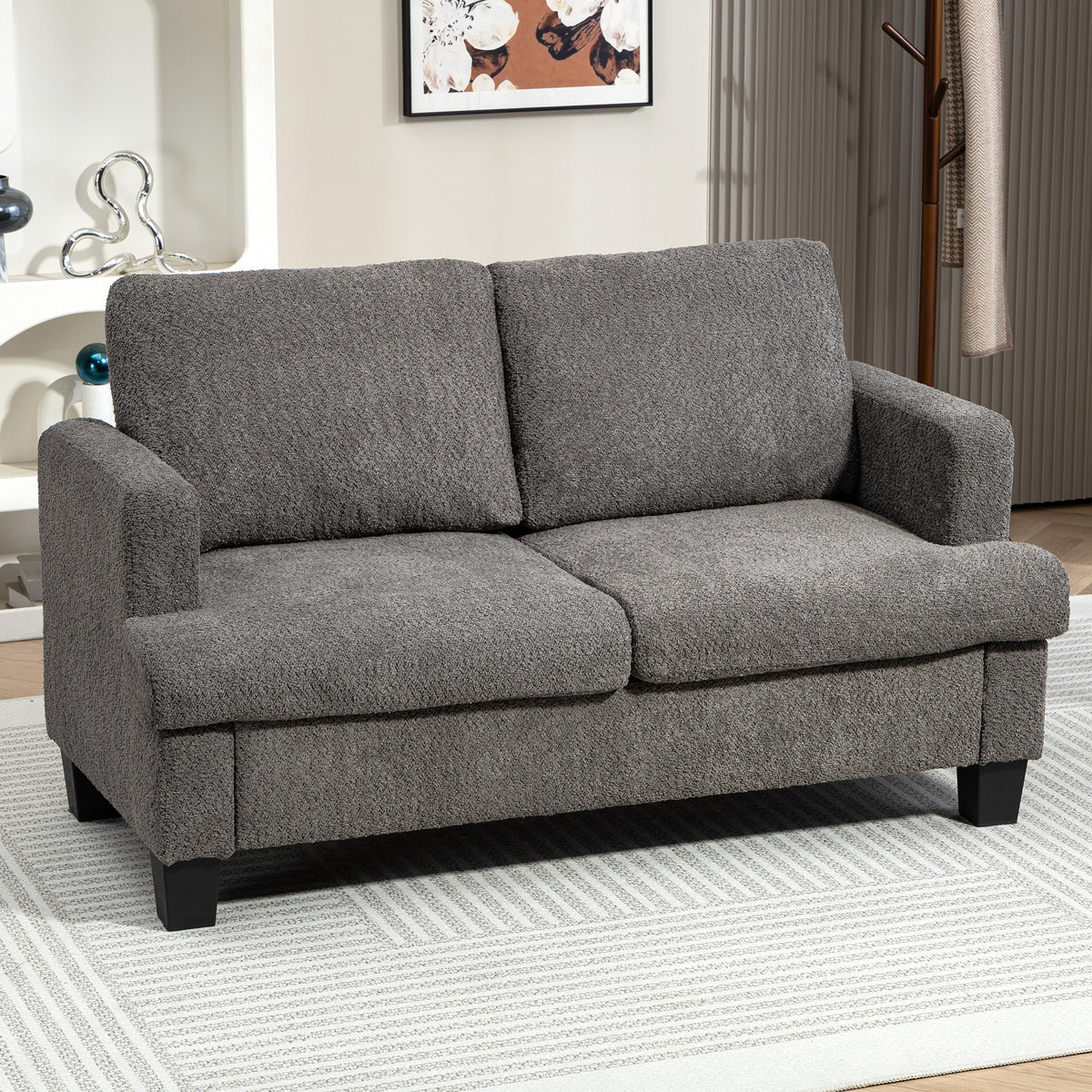54.3" Loveseat Sofa, 2 Seater Sofa with Removable Cushions – view 6
