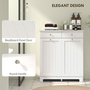 Laundry Cabinet, Tilt Out Laundry Hamper Cabinet with 2 Baskets, Bathroom Hamper Cabinet with 2 Drawers – view 13