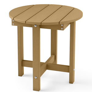 HIPS Adirondack Side Table with Weather-Resistant and Waterproof Top-Coffee