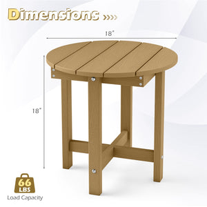 HIPS Adirondack Side Table with Weather-Resistant and Waterproof Top-Coffee view 5