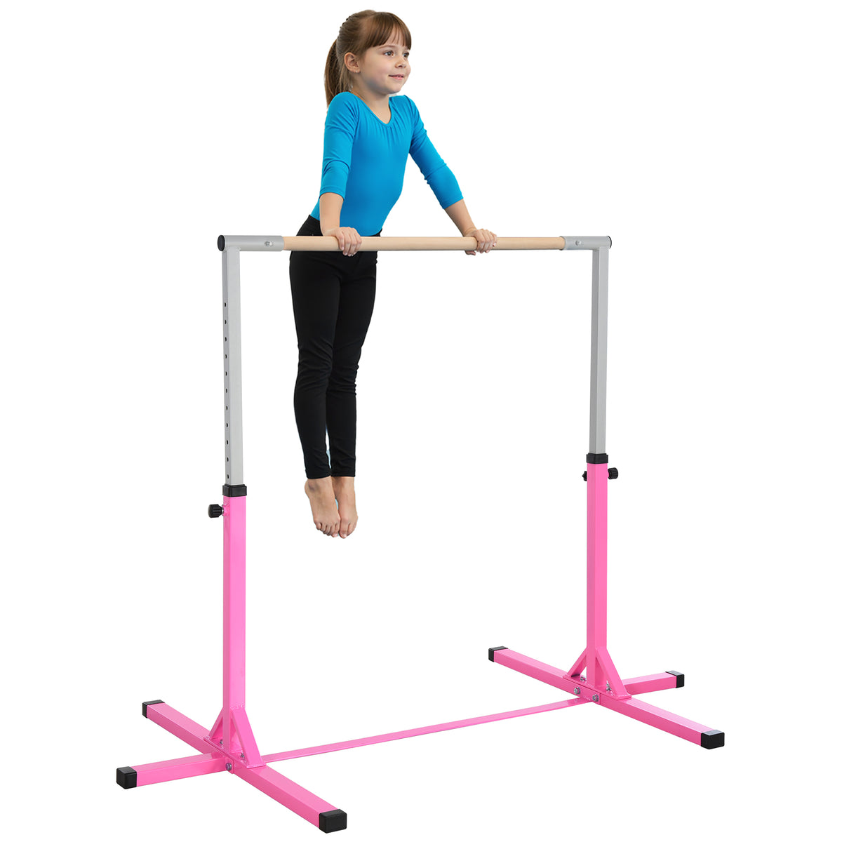 Professional Gymnastics Bar for Kids, Toddler Home Gymnastics Equipment with 13-level Adjustable Height – view 3