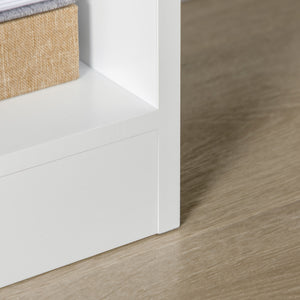 Tall Bookshelf with Drawer, Freestanding Bookcase for Bedroom, Living Room, Home Office, White