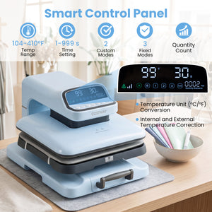 Heat Press Machine with Auto Release for T Shirts-Blue view 6