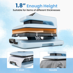 Heat Press Machine with Auto Release for T Shirts-Blue view 8