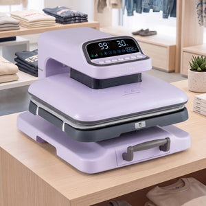 Heat Press Machine with Auto Release for T Shirts-Purple view 3