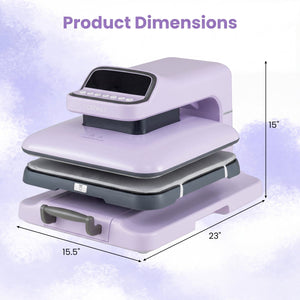 Heat Press Machine with Auto Release for T Shirts-Purple view 5