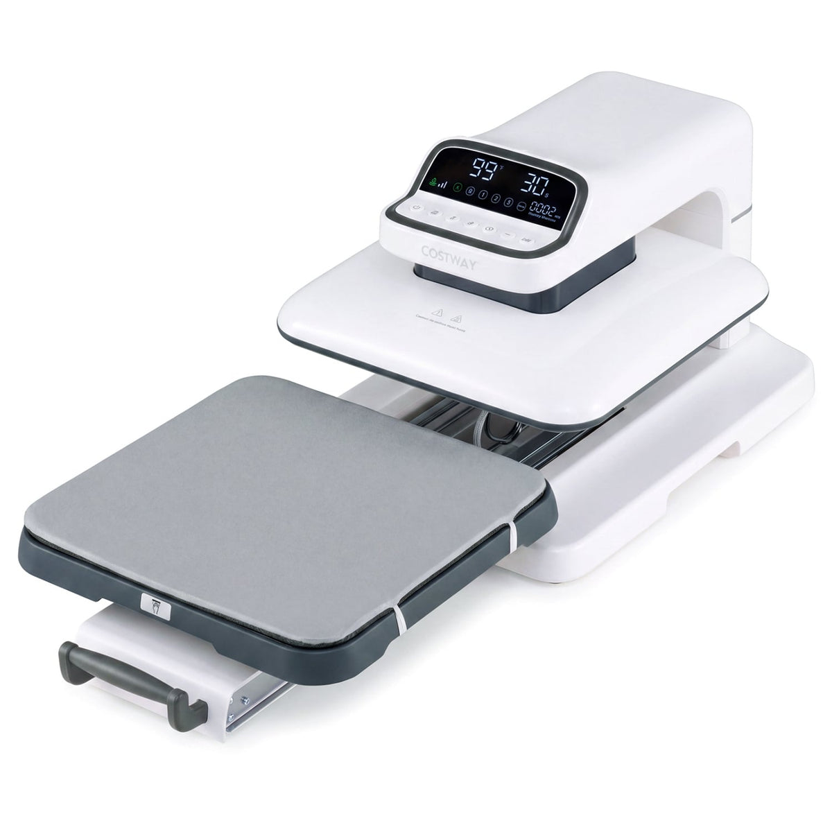 Heat Press Machine with Auto Release for T Shirts-White view 4