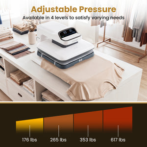 Heat Press Machine with Auto Release for T Shirts-White view 7