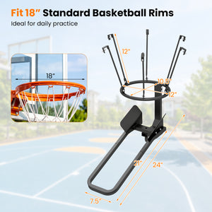 Heavy-Duty Basketball Return Attachment with 6 Sturdy Hooks view 5