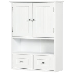 Bathroom Wall Cabinet, Medicine Cabinet, Over Toilet Storage Cabinet with Shelf and Drawers for Hallway