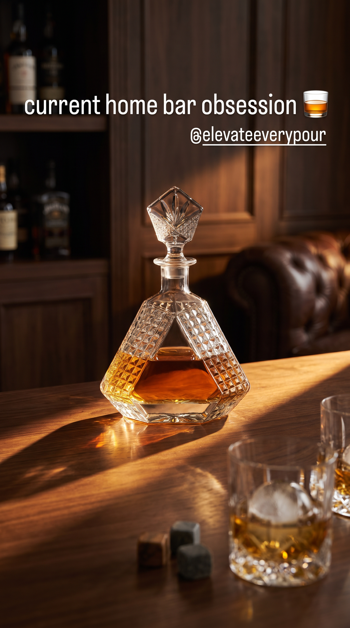 Triangle Whiskey Decanter Set - Creations by Alfie