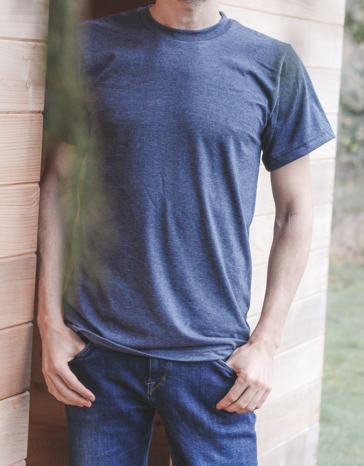 Unisex Eco Tee - Blank Apparel - Heather Charcoal