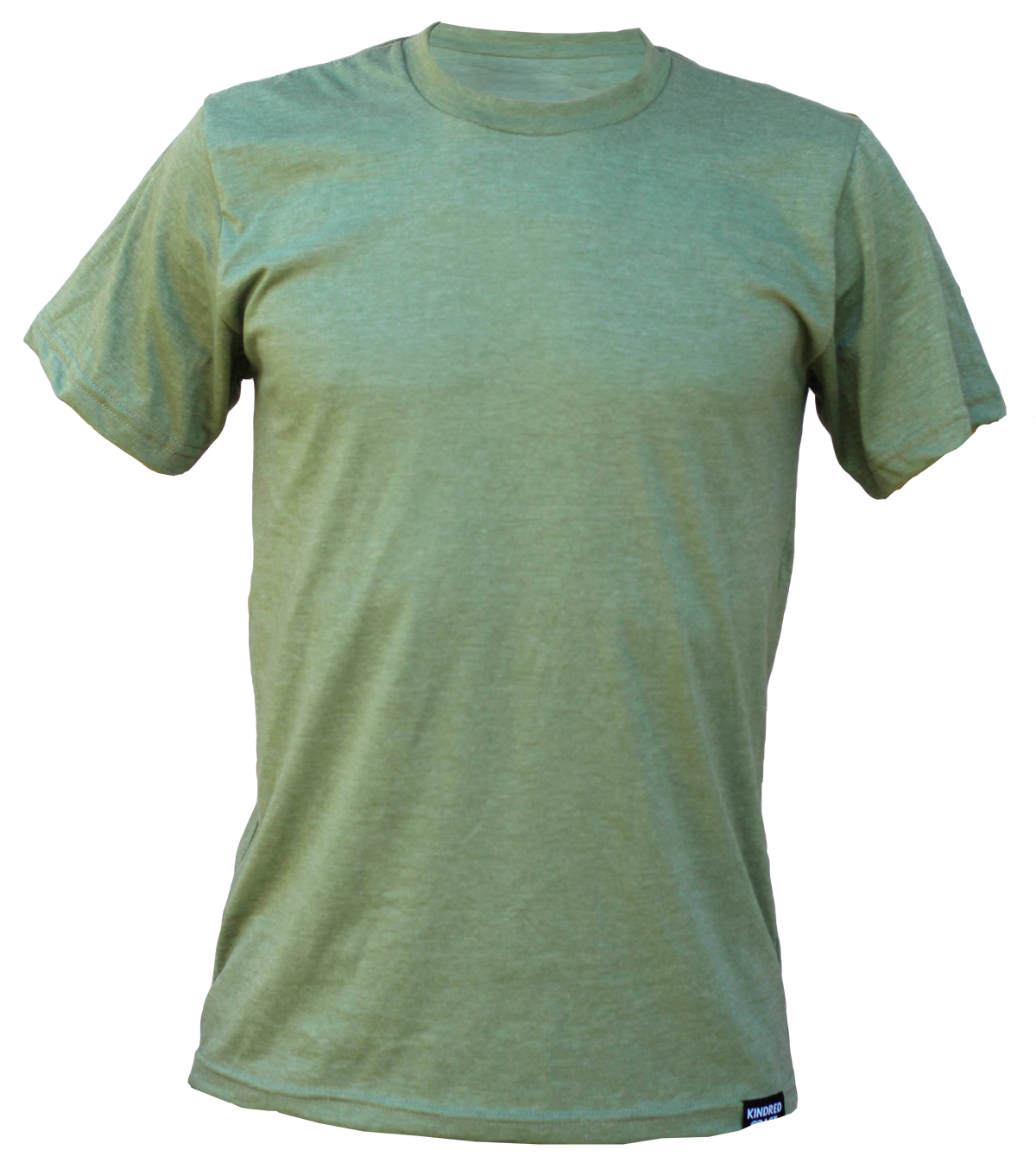 Unisex Eco Tee- Blank Apparel - Heather Army Green