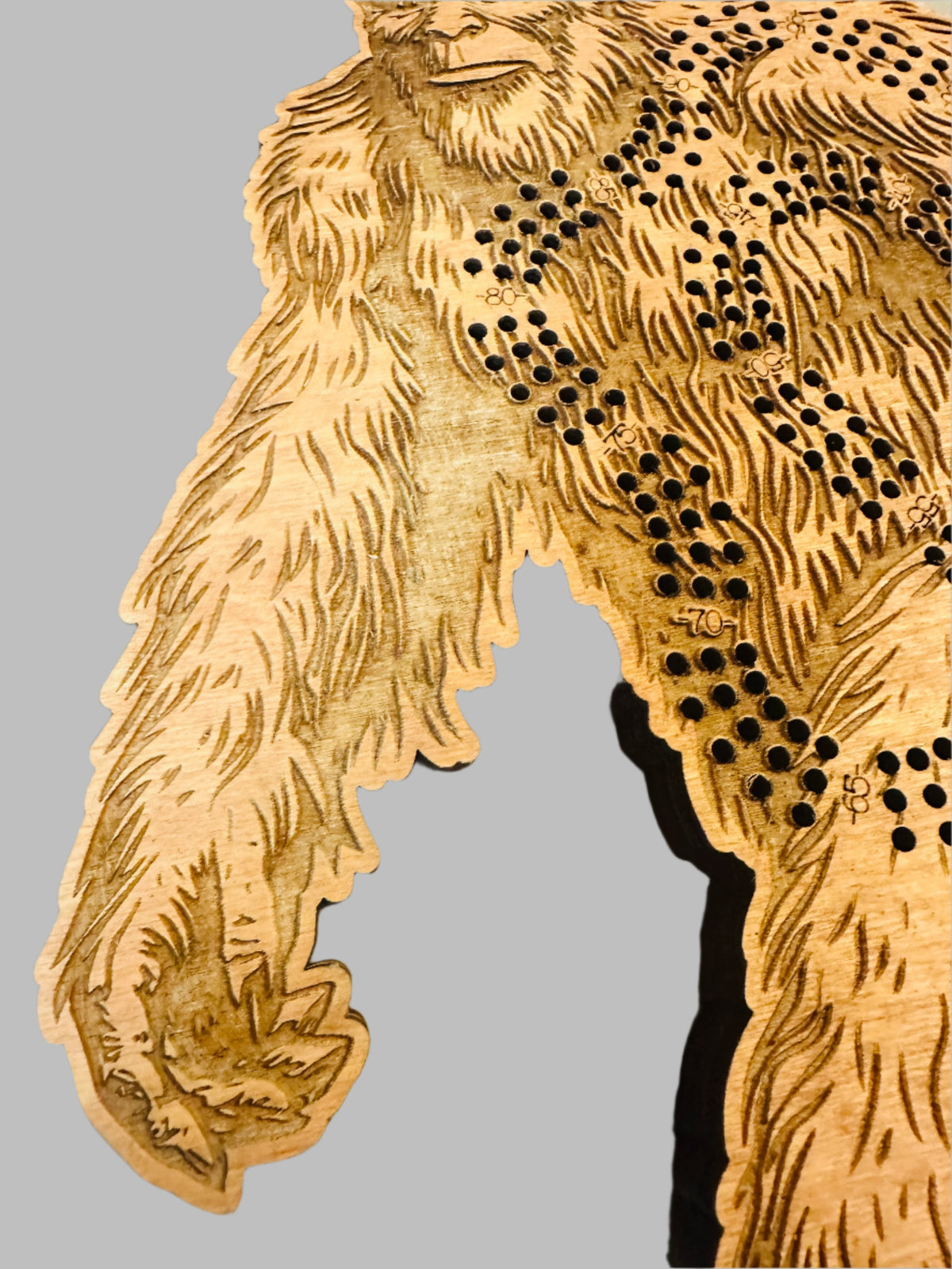 Sasquatch Cribbage Board - Creations by Alfie