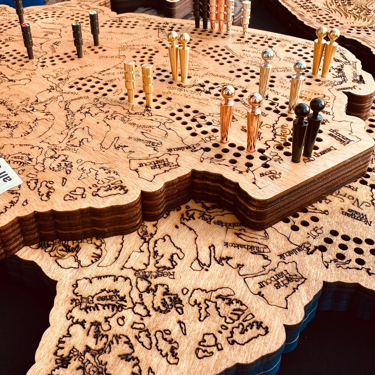 Canada Map Cribbage Board - Creations by Alfie